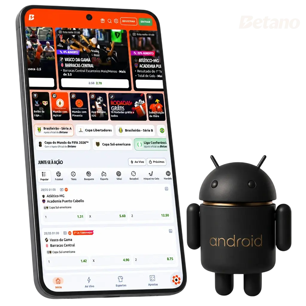 Baixe o Aplicativo Betano (PWA) para Android e iOS
